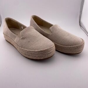 Esprit Carina Women's Tan Espadrille Platform Slip On Loafer‎ Shoes Size 7